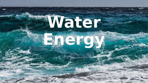 Water & Wind Energy - Lesson & Worksheet