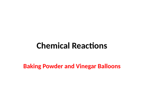 Vinegar & Baking Powder Balloons Experiment