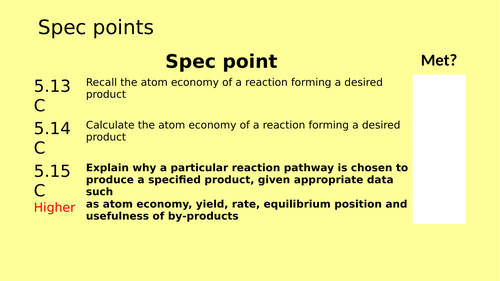 Triple chemistry topic 5 lesson bundle
