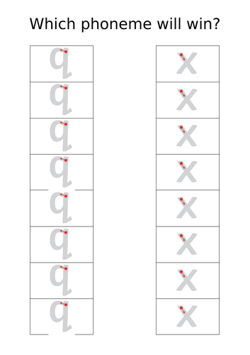 Which phoneme will win?