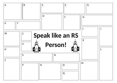 Speak like an RS Person Worksheet