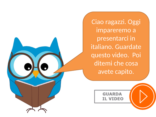 Presentarsi in italiano : presenting ourselves in Italian