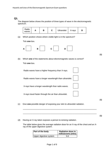 Remote learning Hazards of Electromagnetic Waves with Doddle