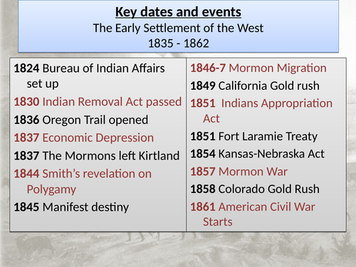 American West revision