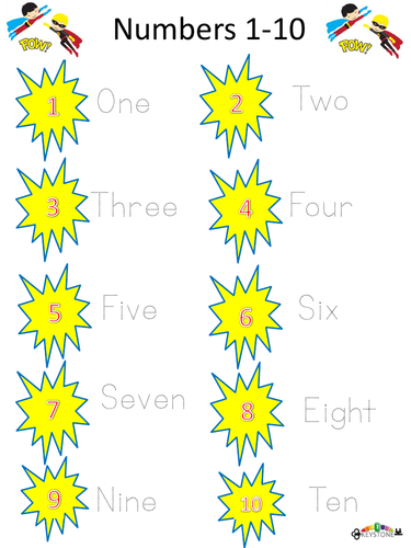 Numbers 1-10