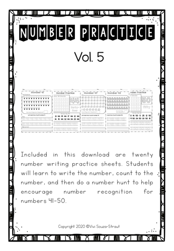 Number Practice Bundle vol.5