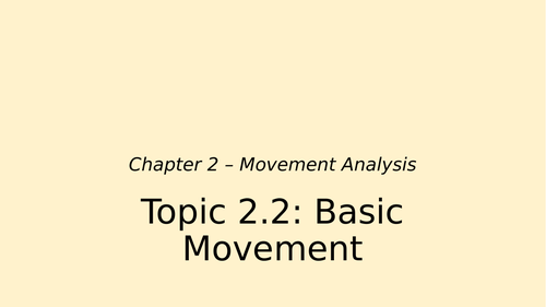 Basic Movement Types