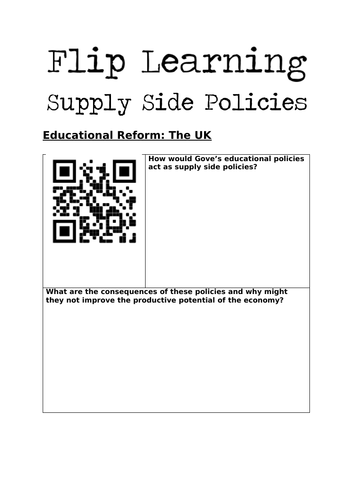Supply Side Policy