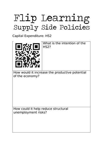 Supply Side Policy Flip Learning