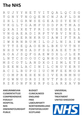 The NHS Word Search