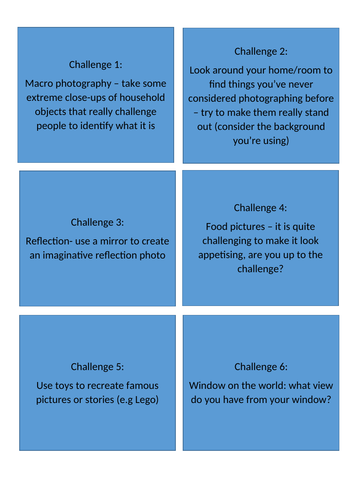 Indoor Photography Challenges (Stay Home - Covid-19)