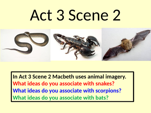 Macbeth Act 3 Scene 2 | Teaching Resources