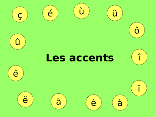 French accents