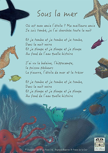 Sous La Mer Under The Sea Lyrics Sheet Teaching Resources