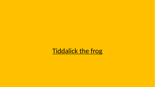 Tiddalick the frog- Australian Story