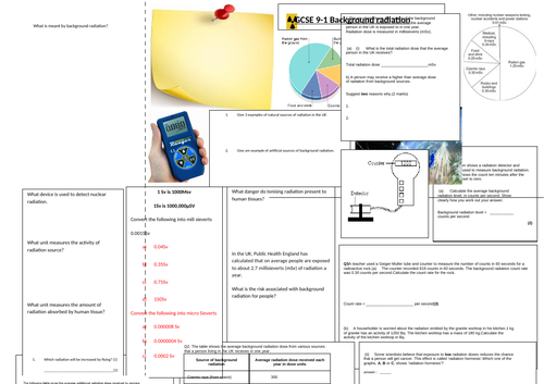 GCSE 9-1 Background radiation ATOMIC STRUCTURE