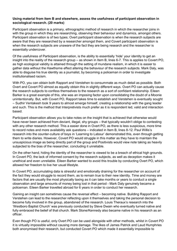 Examine the problems some sociologists may face when using different kinds essay 02 image