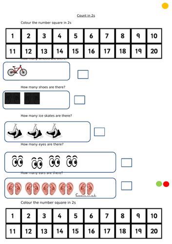 Count in 2s,5s and 10s