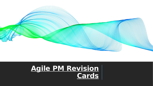 Agile PM revision cards