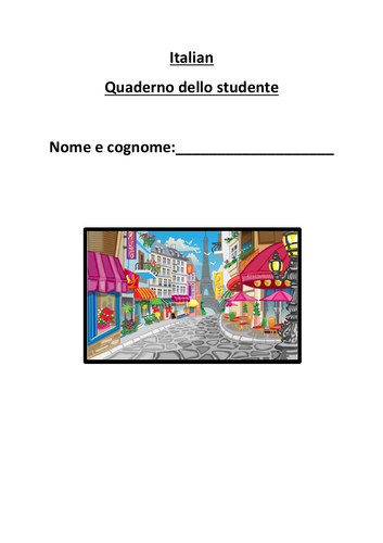 Year 7 Italian booklet