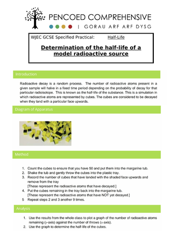 WJEC Specified Practical - Radioactive Decay