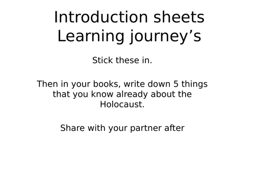 KS3 Holocaust- Why the Jews?