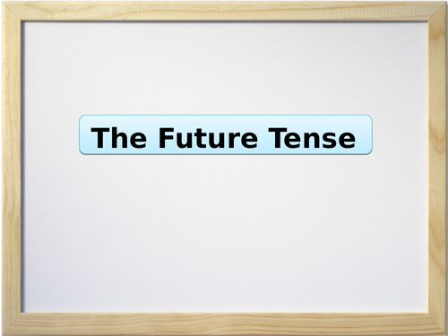 Spanish Grammar Presentation - Future Tense