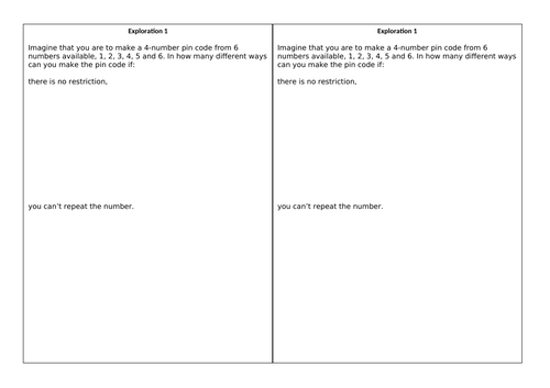 Permutation and Combination - A-maths and As level