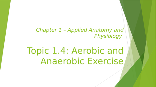 Aerobic and Anaerobic Exercise