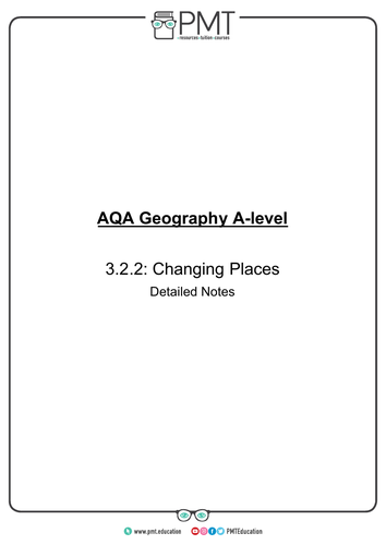 AQA  A-level Geography Detailed Notes