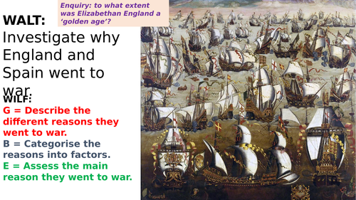 Why did England and Spain go to war? Elizabethan England
