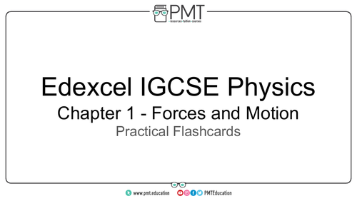 Edexcel IGCSE Physics Practical Flashcards