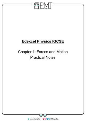 Edexcel IGCSE Physics Practical Notes