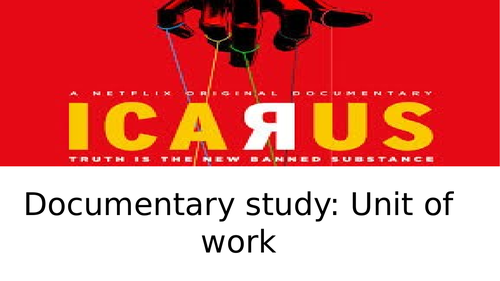 Icarus Documentary Unit of Work