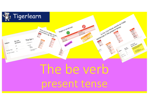 Be verb in present tense introduction ppt