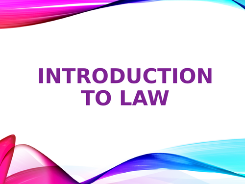 OCR Law - Introduction to the Nature of Law