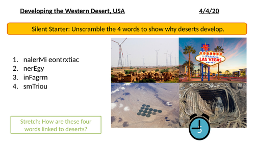 Developing the Western Desert