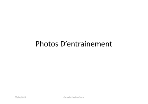 French Lang B 2020 SL Individual Oral -Stimuli / Photos Set 2