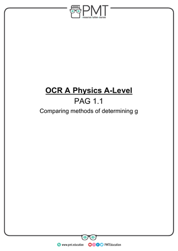 OCR (A) A-level Physics Practical Notes
