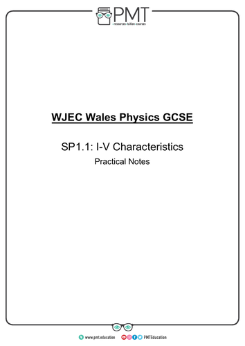 WJEC Wales GCSE Physics Practical Notes