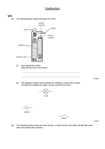 Voltage Current And Resistance Revision Teaching Resources