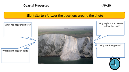 Coastal Processes: weathering and mass movement