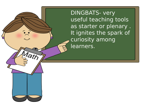 Dingbats as teaching tool