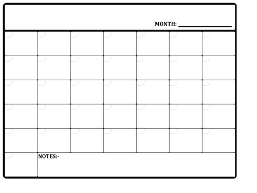 Printable Monthly Planner Templates