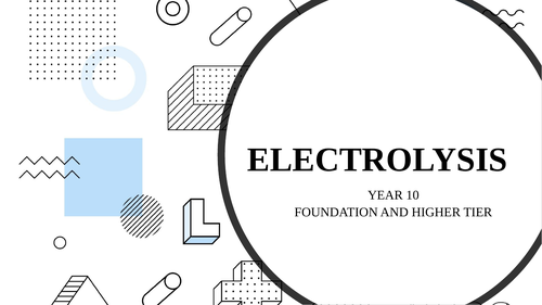Electrolysis - Edexcel GCSE