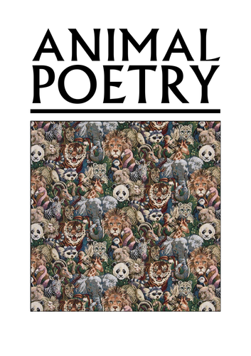 Animal Poetry: Workbook