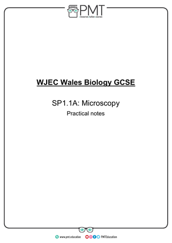 WJEC Wales GCSE Biology Practical Notes