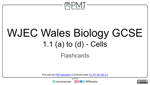 WJEC Wales GCSE Biology Flashcards