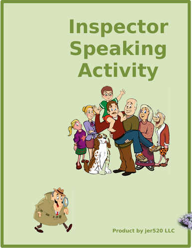 Family in English Inspector Speaking Activity