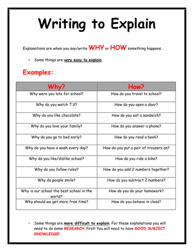 writing-to-explain-booklet-teaching-resources